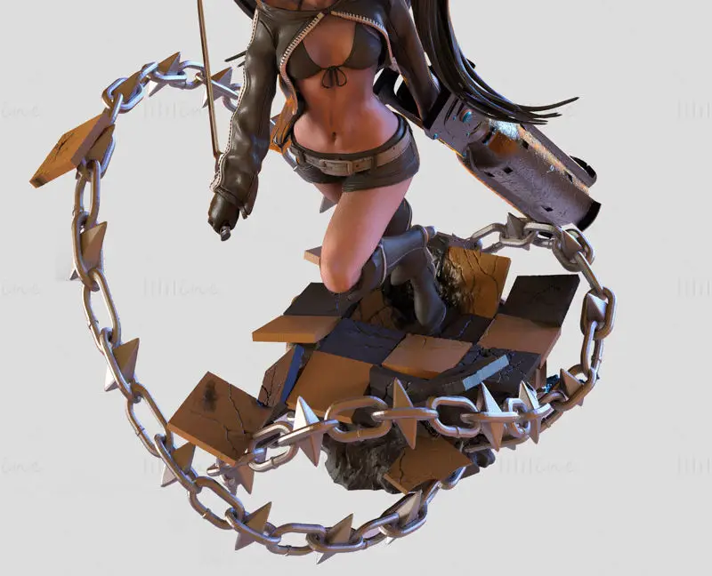 Mato Kuroi - Black Rock Shooter 3D tiskový model