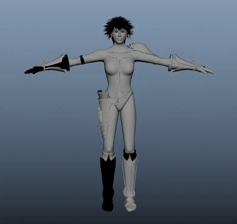 美女超帅Maya 3D打斗动画