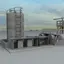 Maya factory facilities equipment 3D model