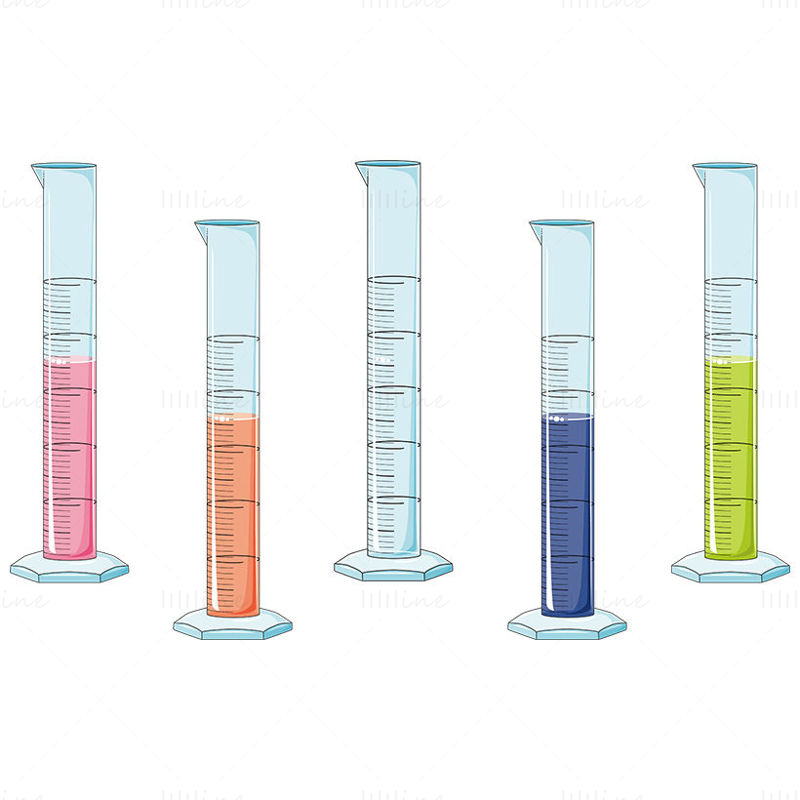 Measuring cylinders vector