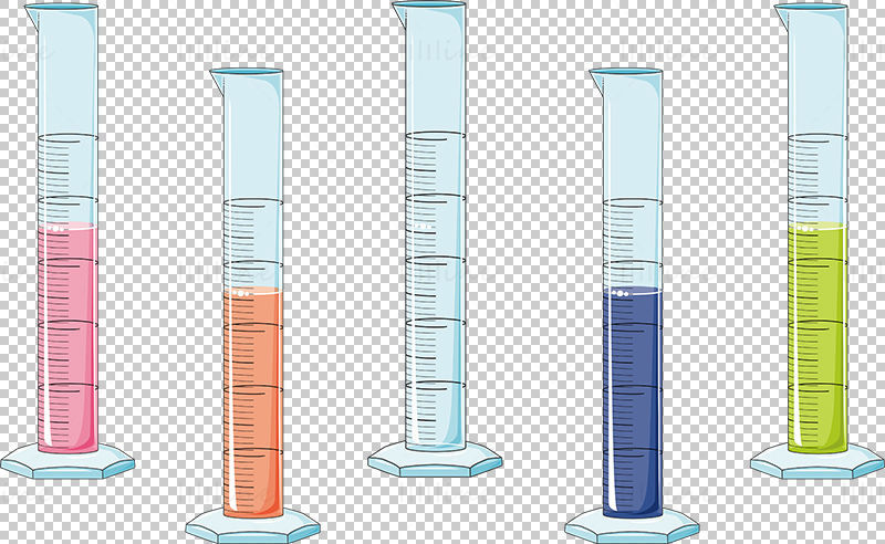 Measuring cylinders vector