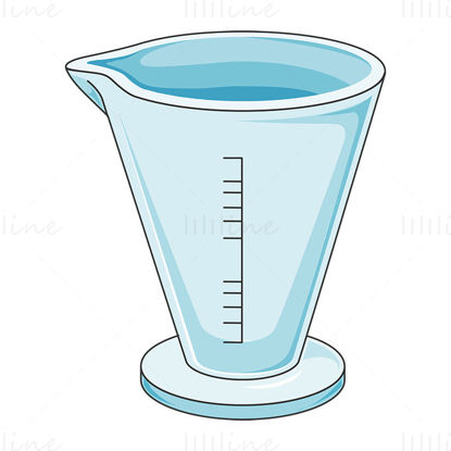 Measuring jug vector