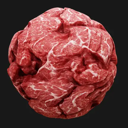 Texture transparente de la viande