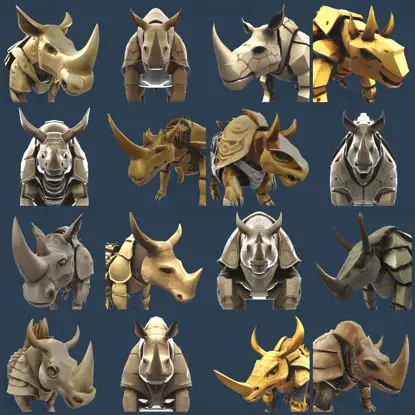 Файл STL для 3D-печати модели Mechanic Rhino Warriors: Коллекция Battle-Ready Sentinel