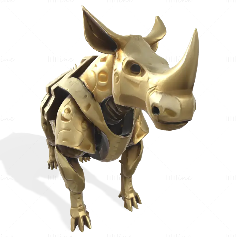 Файл STL для 3D-печати модели Mechanic Rhino Warriors: Коллекция Battle-Ready Sentinel