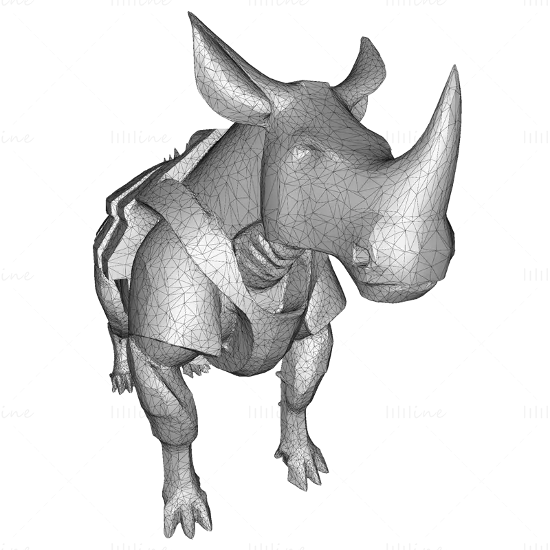 Файл STL для 3D-печати модели Mechanic Rhino Warriors: Коллекция Battle-Ready Sentinel