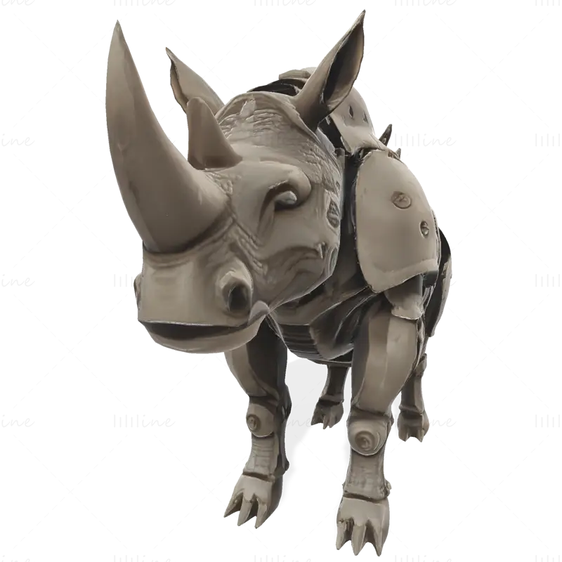 Файл STL для 3D-печати модели Mechanic Rhino Warriors: Коллекция Battle-Ready Sentinel