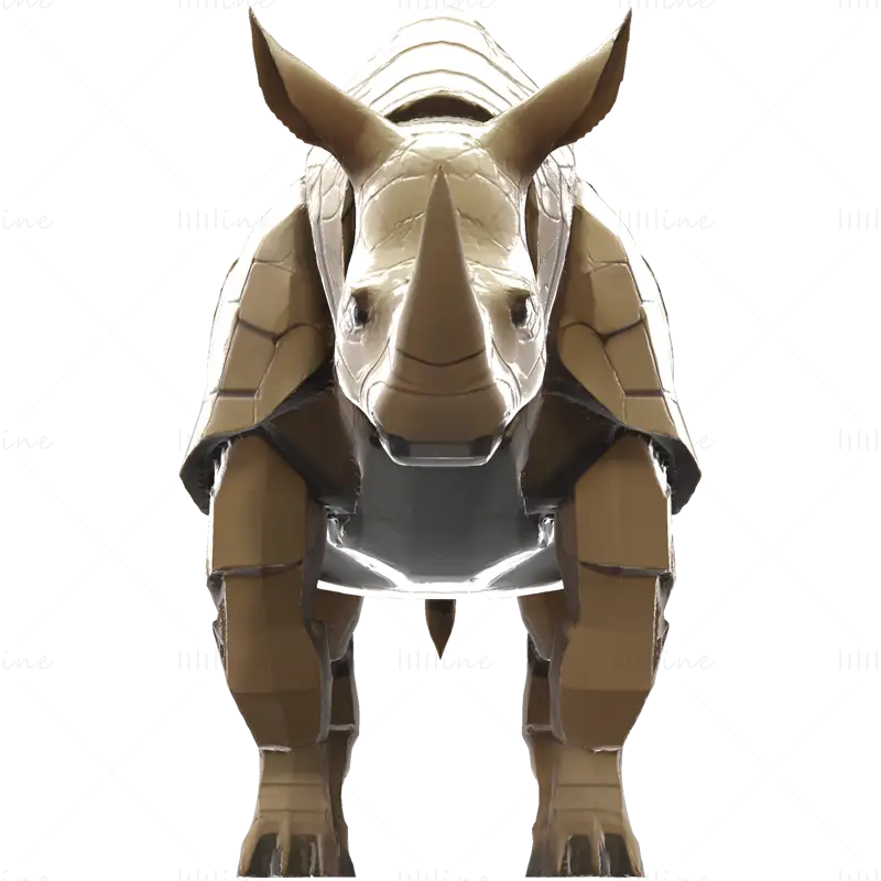 Файл STL для 3D-печати модели Mechanic Rhino Warriors: Коллекция Battle-Ready Sentinel
