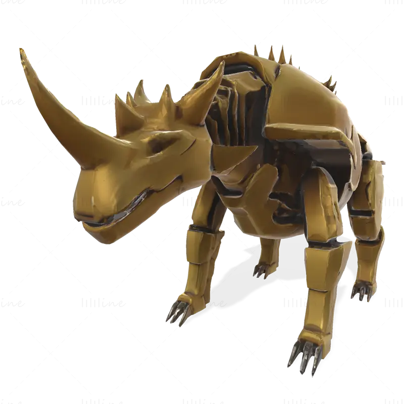 Файл STL для 3D-печати модели Mechanic Rhino Warriors: Коллекция Battle-Ready Sentinel