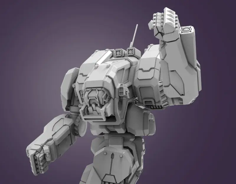 Archivos STL del modelo de impresión 3D del arquero BattleMech de 