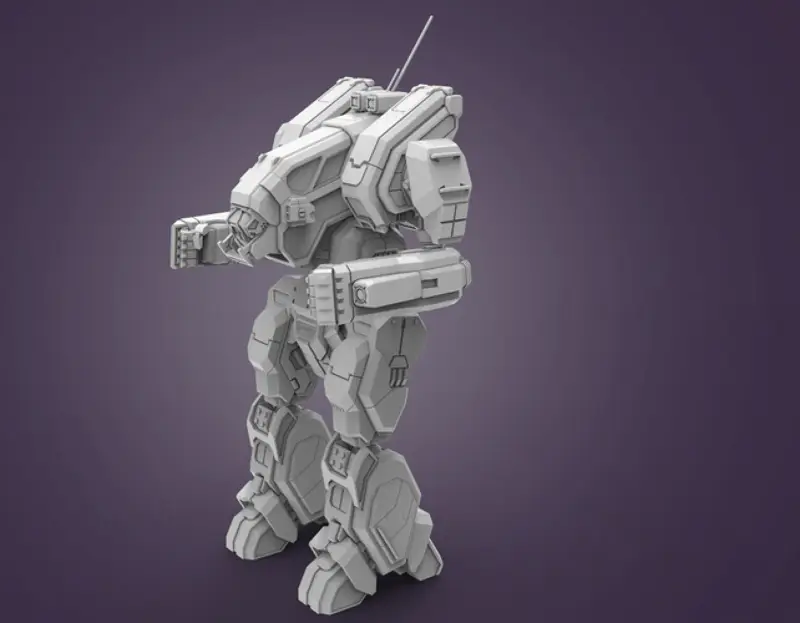 Archivos STL del modelo de impresión 3D del arquero BattleMech de 
