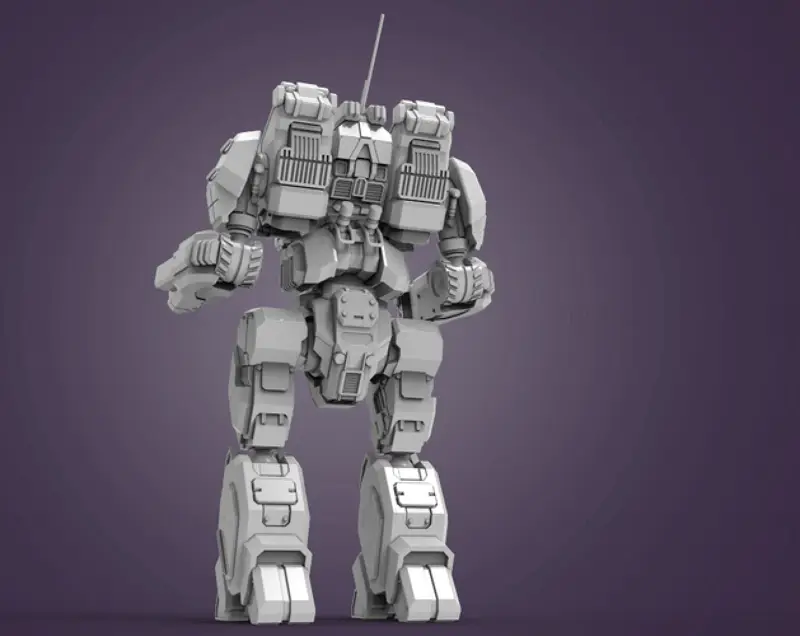 Archivos STL del modelo de impresión 3D del arquero BattleMech de 