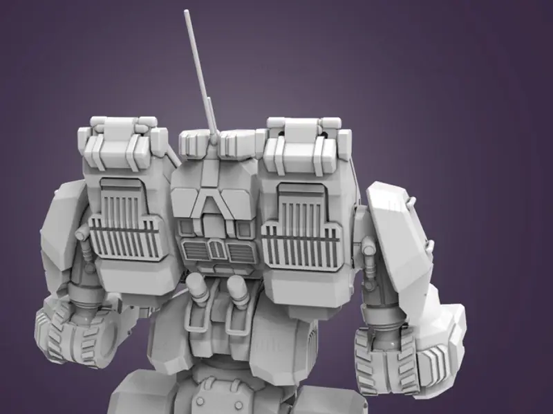 Archivos STL del modelo de impresión 3D del arquero BattleMech de 
