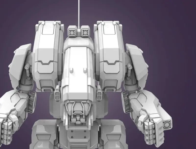 Archivos STL del modelo de impresión 3D del arquero BattleMech de 