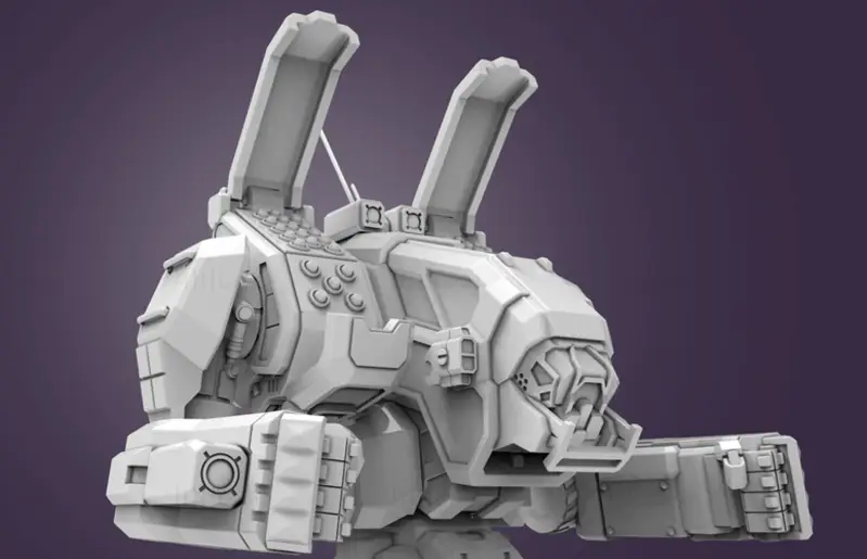 Archivos STL del modelo de impresión 3D del arquero BattleMech de 