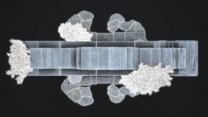 Medieval Arch game ready 3D-model voor Unreal Engine & Unity
