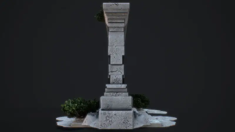 Medieval Arch game ready 3D-model voor Unreal Engine & Unity