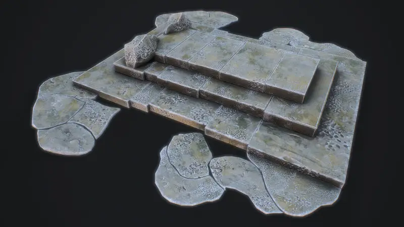 Medieval Arch game ready 3D-model voor Unreal Engine & Unity