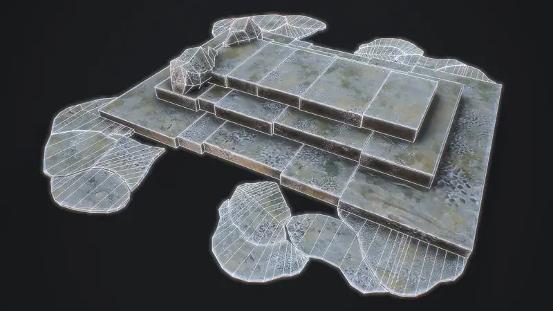 Medieval Arch game ready 3D-model voor Unreal Engine & Unity