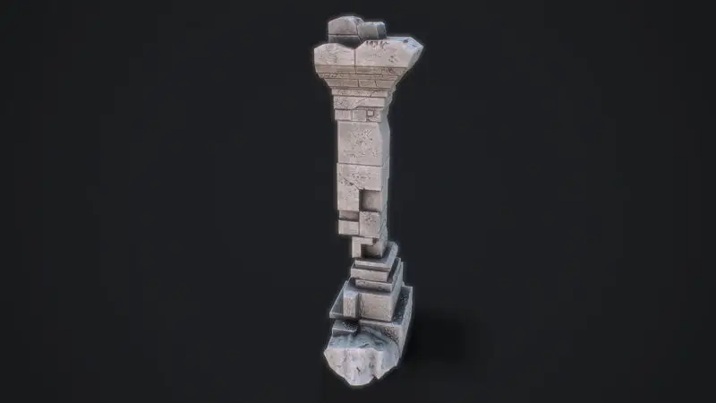 Medieval Arch game ready 3D-model voor Unreal Engine & Unity