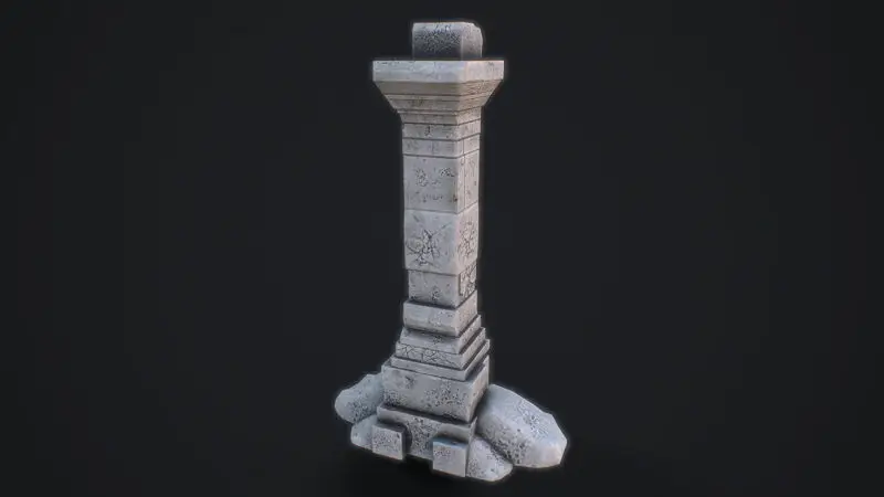 Medieval Arch game ready 3D-model voor Unreal Engine & Unity