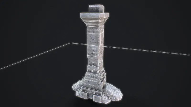 Medieval Arch game ready 3D-model voor Unreal Engine & Unity