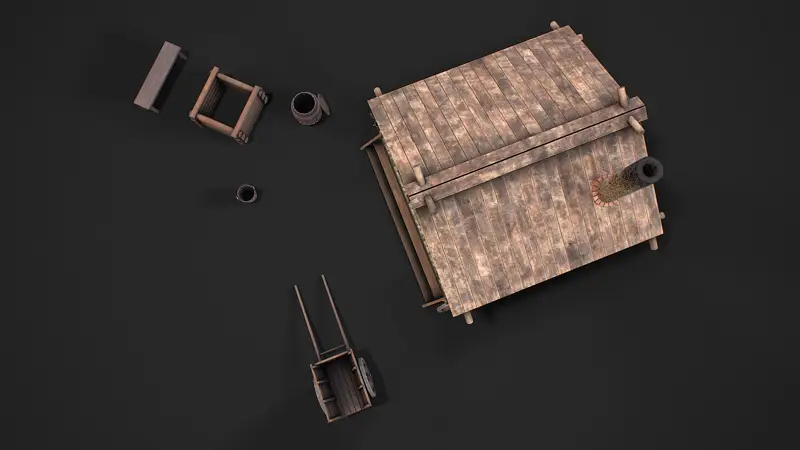 Medieval forge 3d model