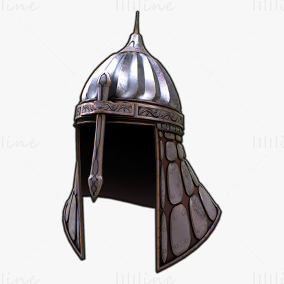 Mittelalterlicher Helm 2 3D-Modell