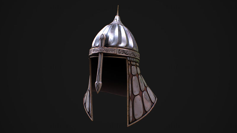 Medieval Helmet 2 3D Model