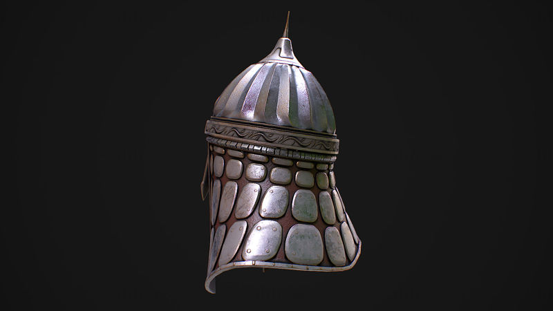 Medieval Helmet 2 3D Model