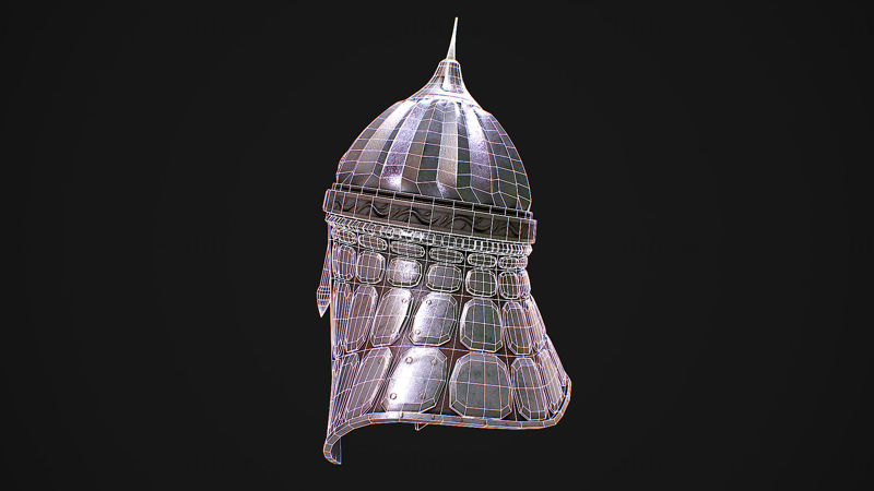 Casco medieval 2 modelo 3d