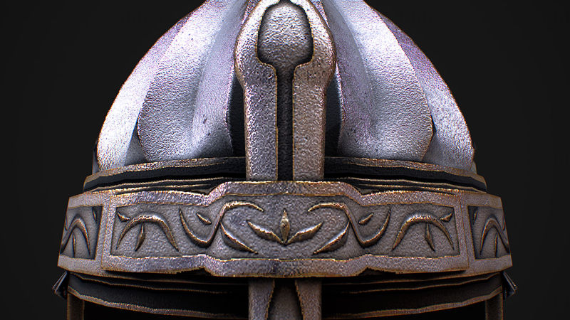 3D model srednjeveške čelade 2