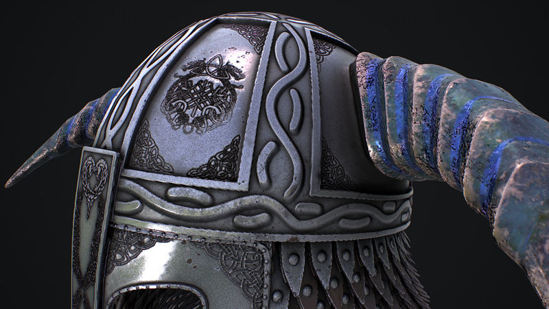 中世のヘルメット 3Dモデル