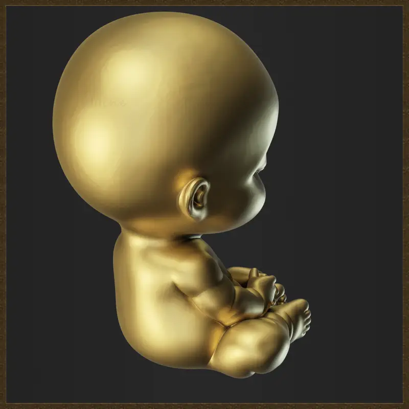 Pendentif bébé méditant, modèle d'impression 3D