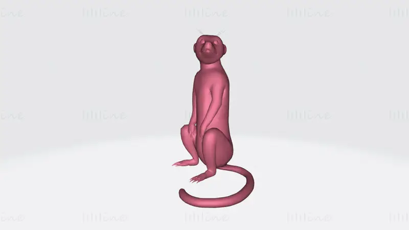 ミーアキャットの3Dプリントモデル