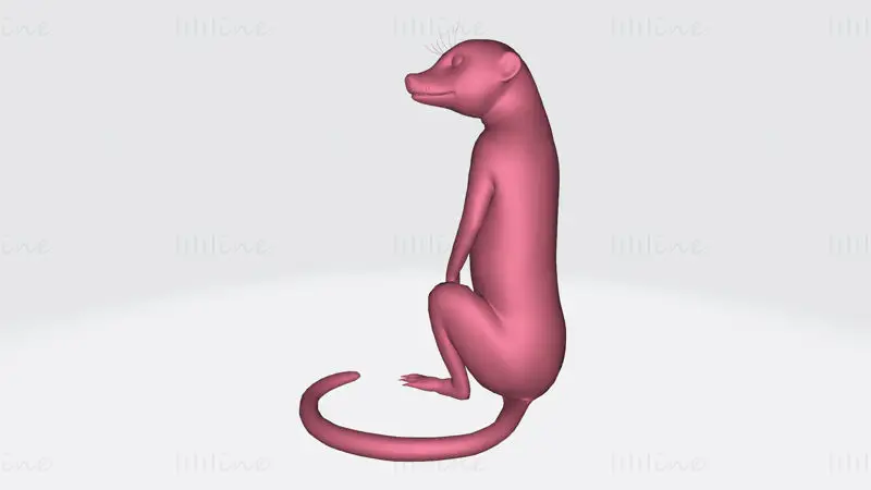 ミーアキャットの3Dプリントモデル