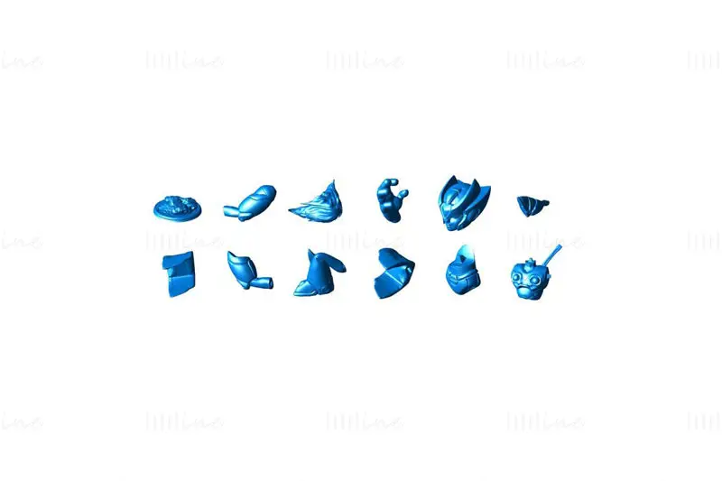 ロックマン 3Dプリントモデル STL ファイル
