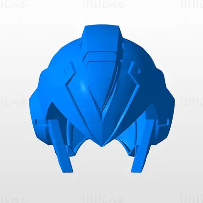 Archivo STL del modelo de impresión 3D del casco de Megaman X