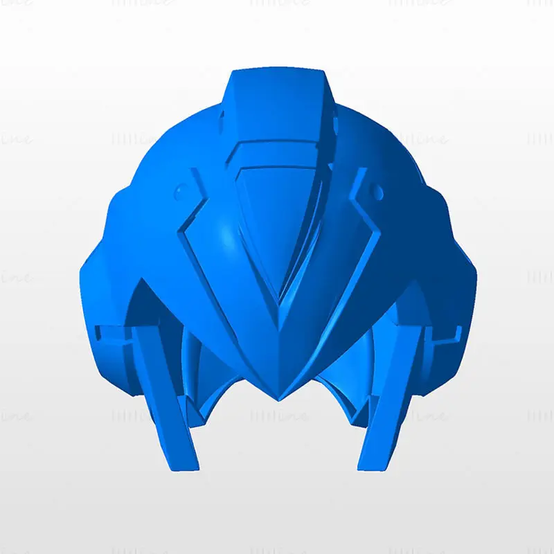 Megaman X Helm 3D-Druck Modell STL-Datei