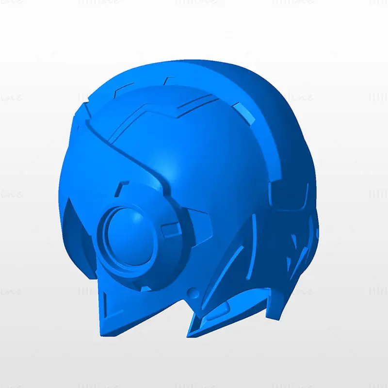 Megaman X Helm 3D-Druck Modell STL-Datei