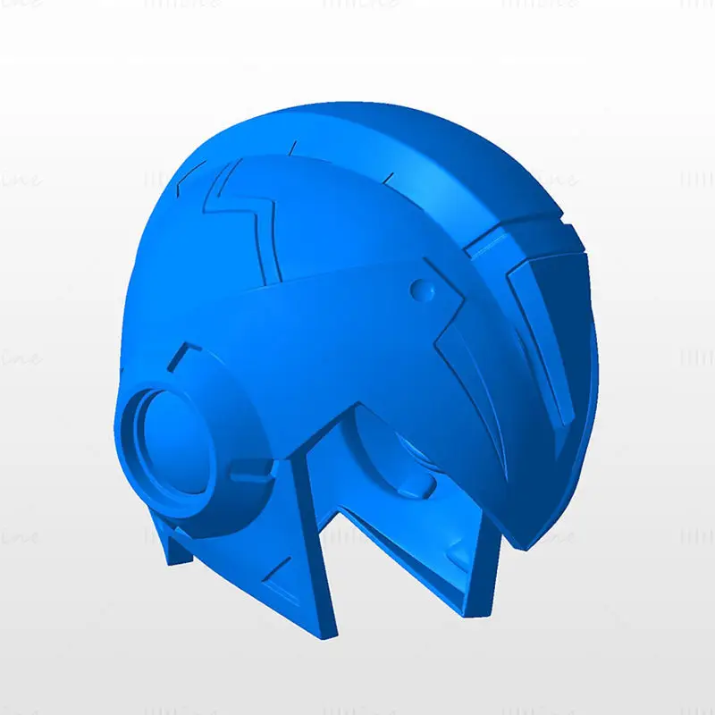 Megaman X Helm 3D-Druck Modell STL-Datei