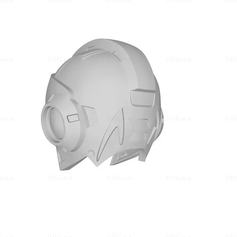 Megaman X Kask 3D Baskı Modeli STL Dosyası