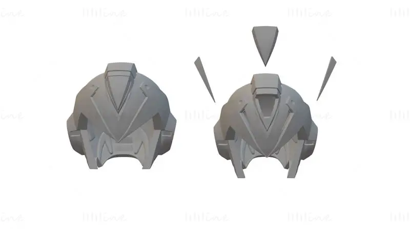 Megaman X Cască 3D Print Model STL File