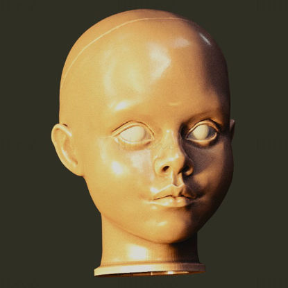 Model za 3D tiskanje glave punčke Megan M3gan STL