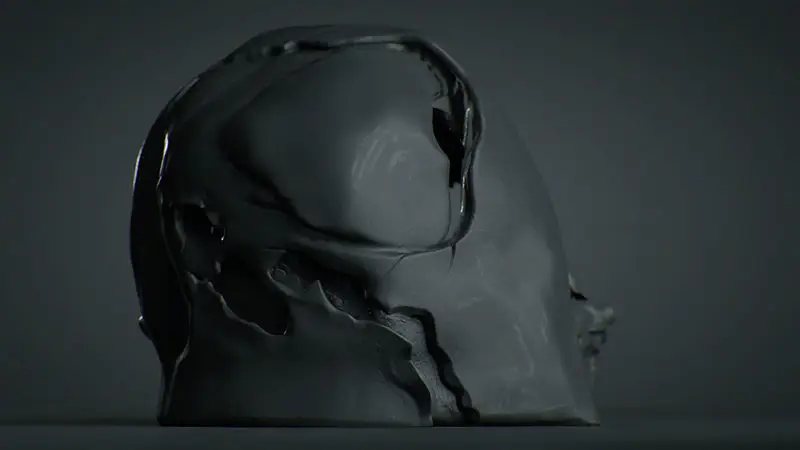 Melted Darth Vader Head Figuries 3D Print Model STL