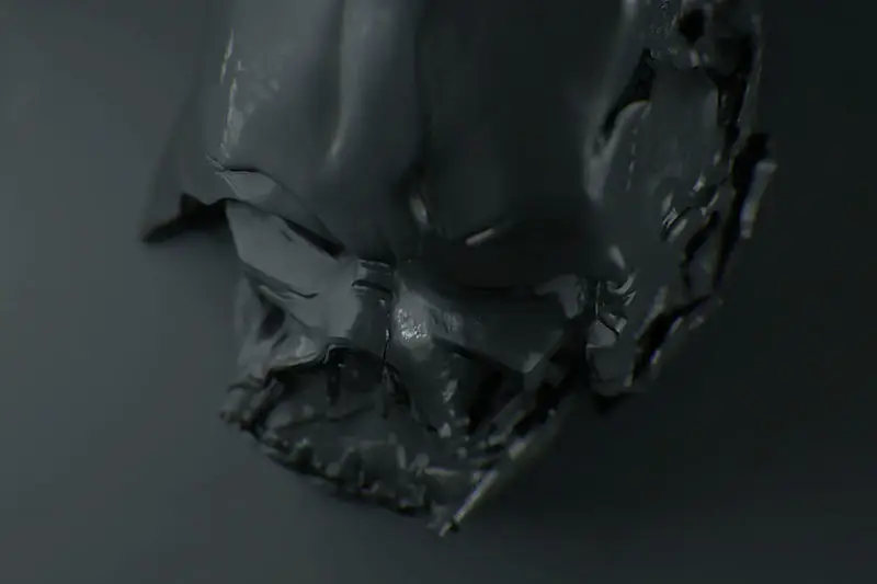 Melted Darth Vader Head Figuries 3D Print Model STL