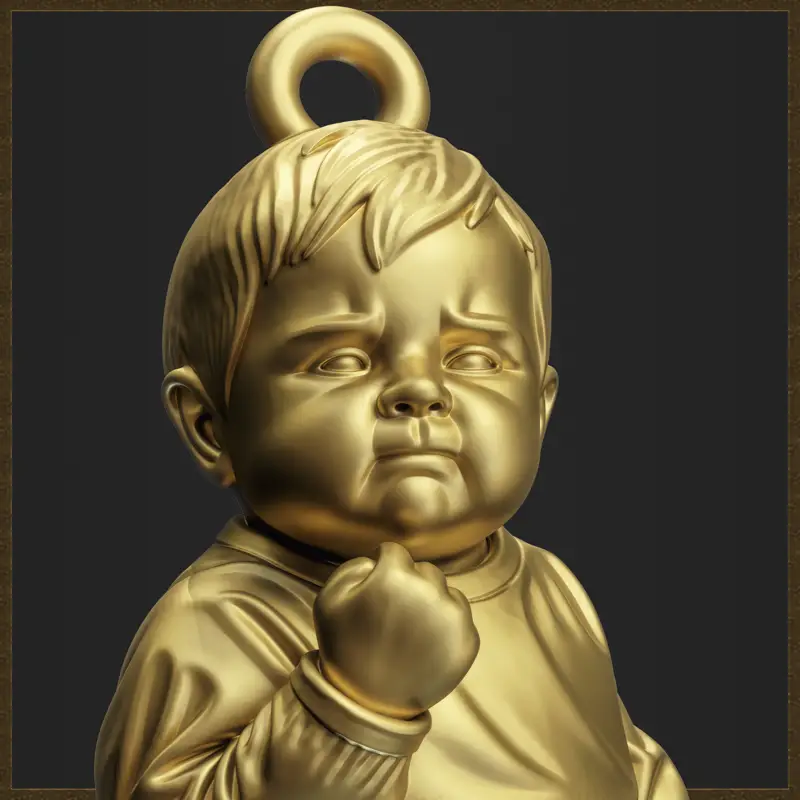 Meme Success Kid Anhänger Schmuckdesign 3D-Druckmodell