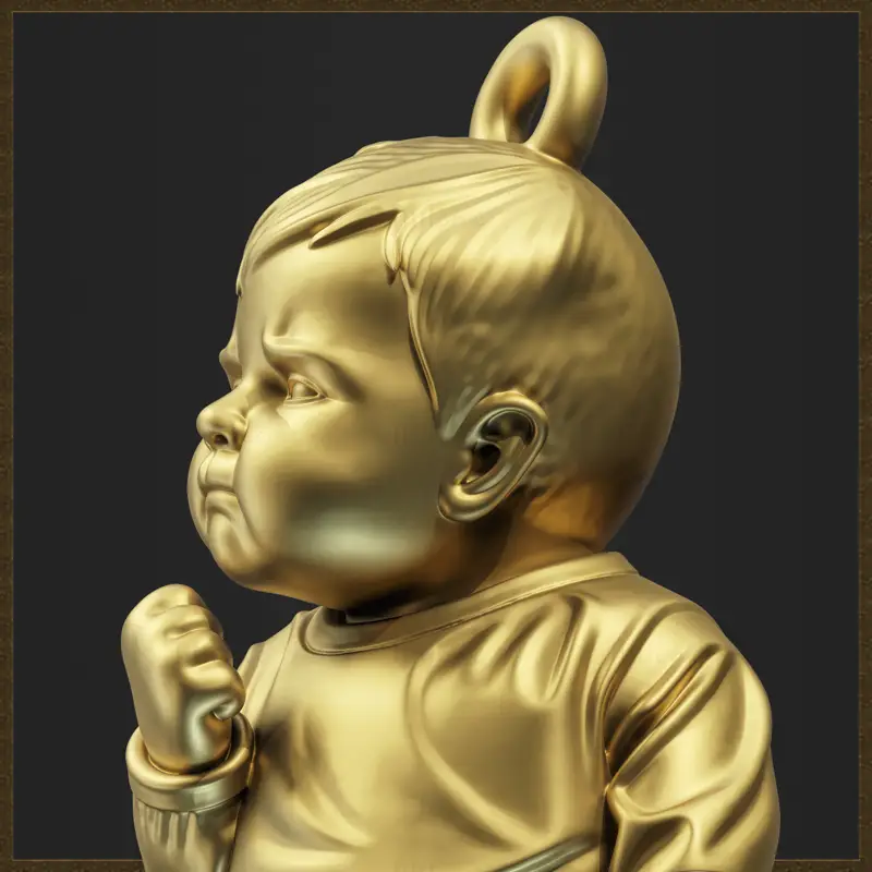 Meme Success Kid Anhänger Schmuckdesign 3D-Druckmodell