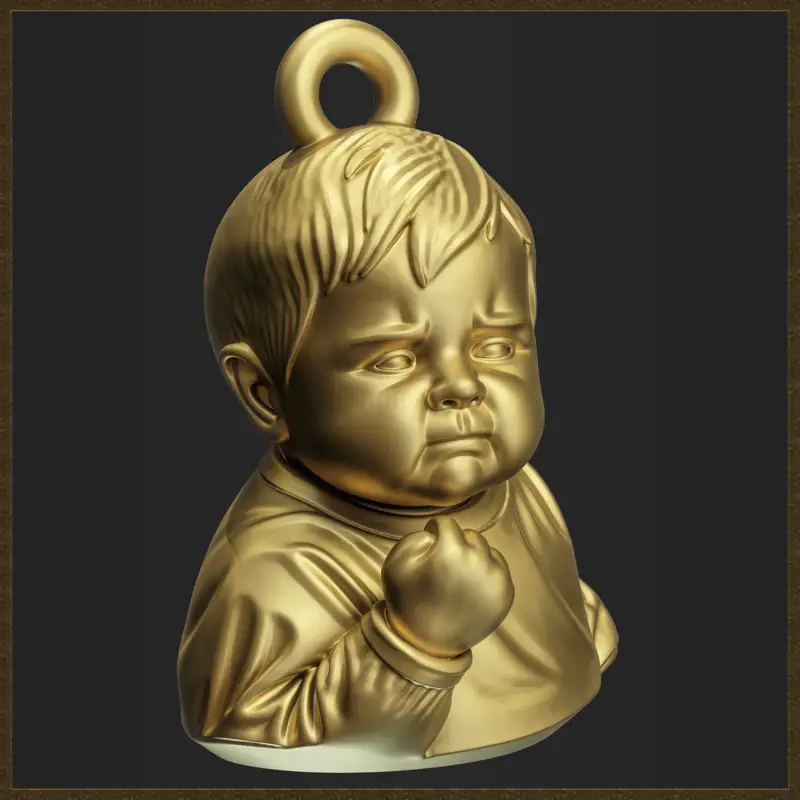 Meme Success Kid Anhänger Schmuckdesign 3D-Druckmodell