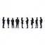 Men and Women People silhouette vector